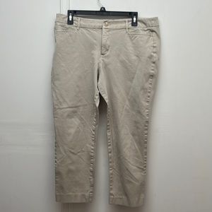 St. John's Bay Khaki Straight Leg Pants - Size 14